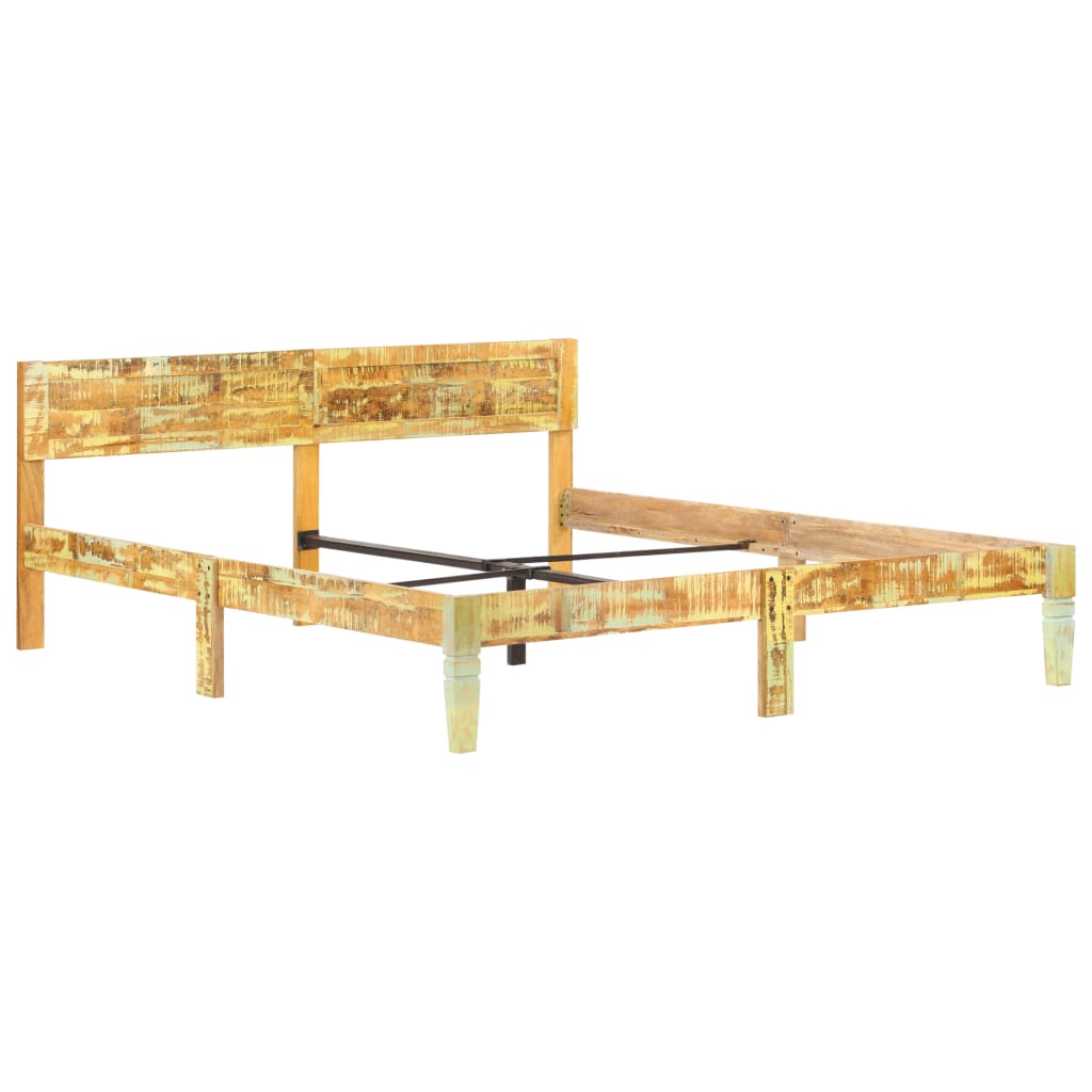 vidaXL Cadru de pat, 160 x 200 cm, lemn masiv reciclat