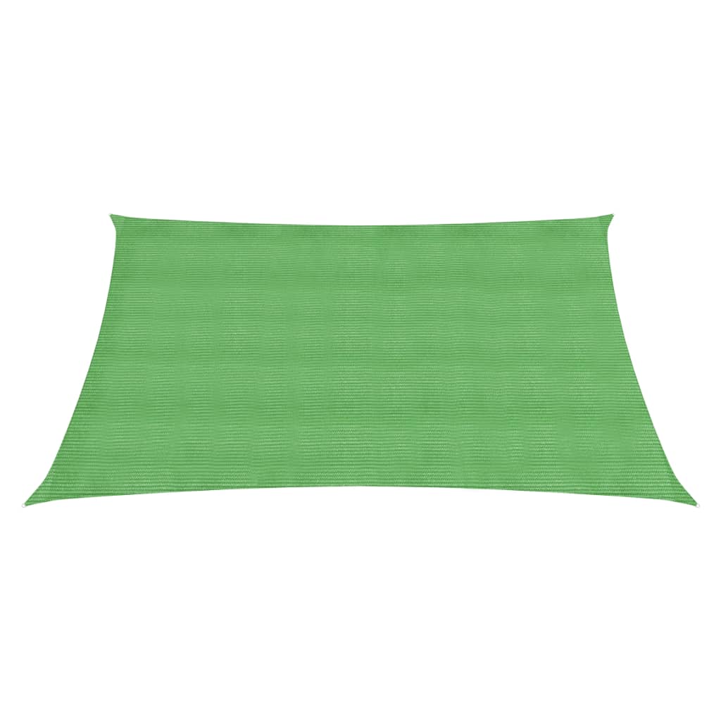 vidaXL Pânză parasolar, verde deschis, 2x2 m, 160 g / m², HDPE