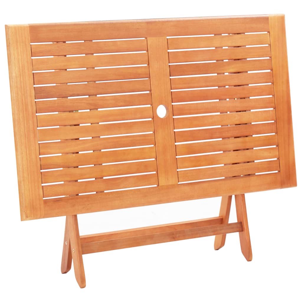 vidaXL Set mobilier de exterior, 5 piese, gri, lemn masiv eucalipt