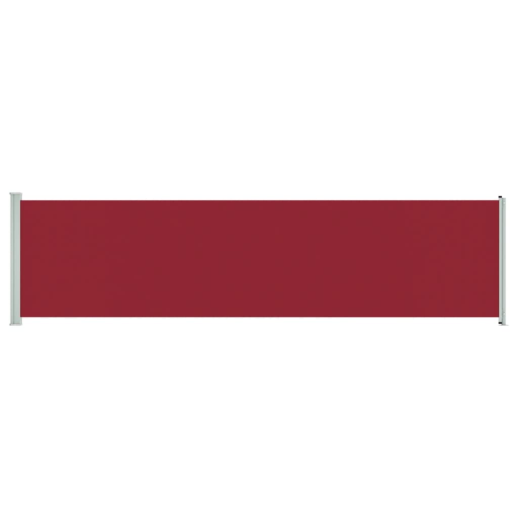 vidaXL Copertină laterală retractabilă de terasă, roșu, 600 x 160 cm