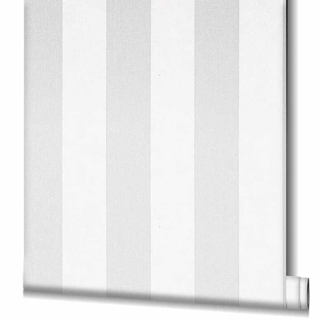 Noordwand Tapet „Topchic Stripes” gri deschis și alb