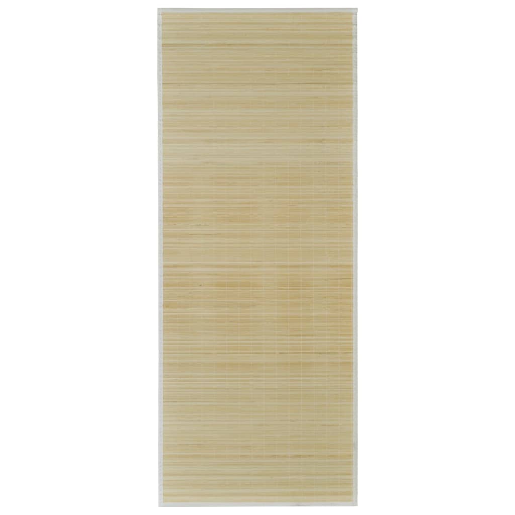 Covor dreptunghiular din bambus natural 80 x 200 cm