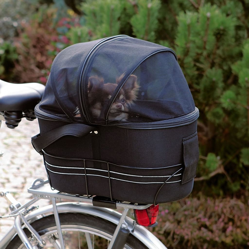 TRIXIE Geantă de bicicletă pentru transport câini, negru, 13118
