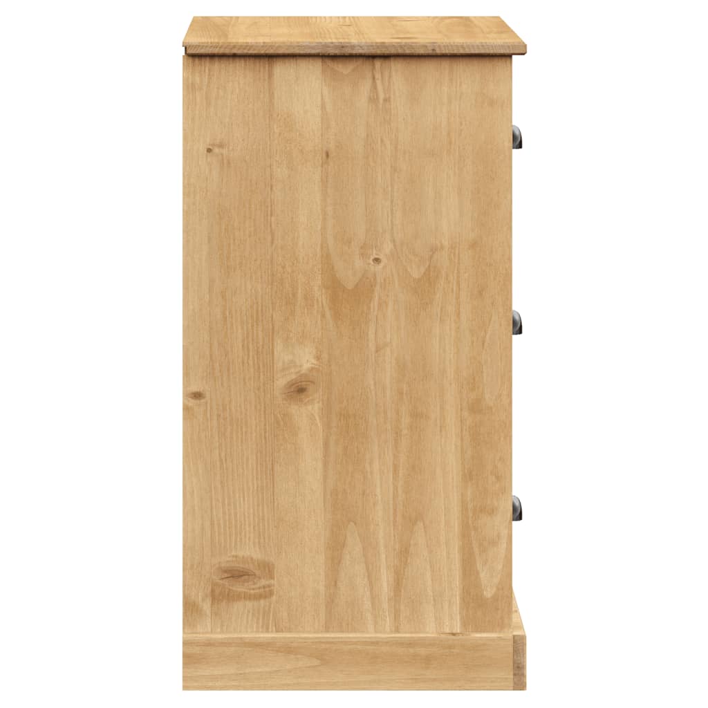 vidaXL Servantă cu sertare VIGO, 78x40x75 cm, lemn masiv de pin