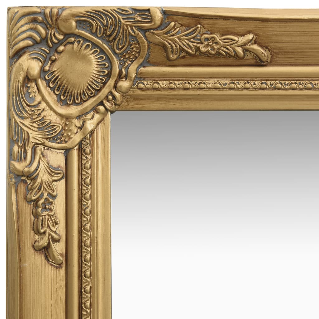 vidaXL Oglindă de perete în stil baroc, auriu, 40 x 40 cm
