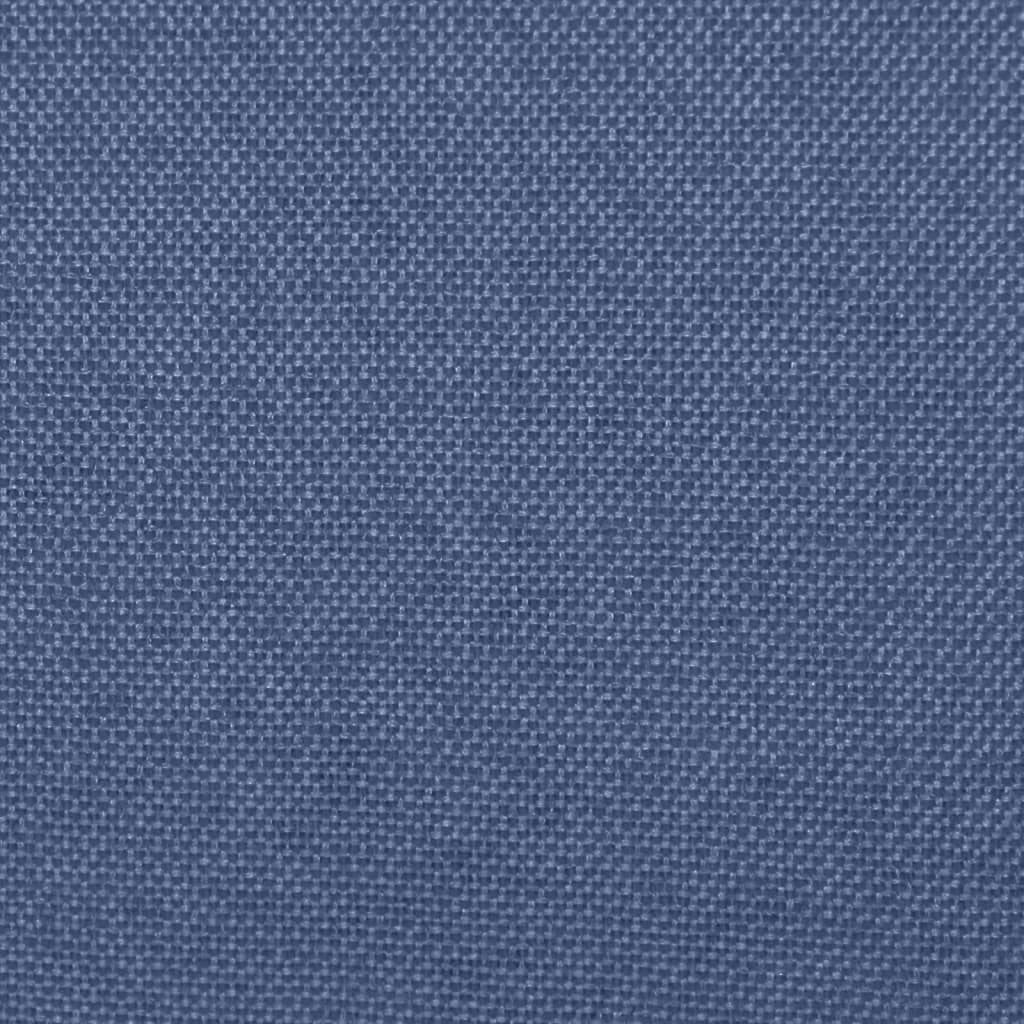 vidaXL Scaune de bucătărie, 2 buc., albastru, textil