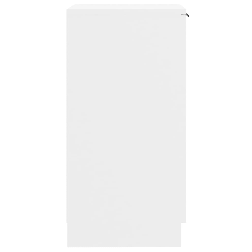vidaXL Pantofar, alb, 30x35x70 cm, lemn compozit