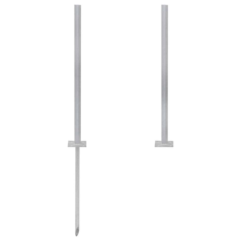 vidaXL Suporturi de înlocuire din oțel, 2 buc., argintiu, 115 cm