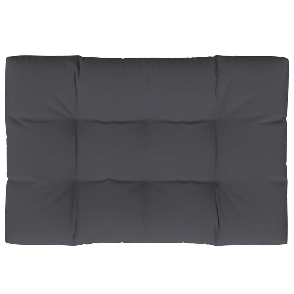 vidaXL Pernă canapea din paleți, antracit, 120 x 80 x 12 cm, textil