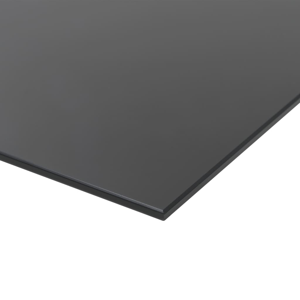 vidaXL Tablă magnetică de perete neagră, sticlă, 60 x 40 cm