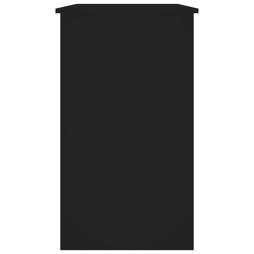 vidaXL Birou, negru, 90x45x76 cm, lemn prelucrat