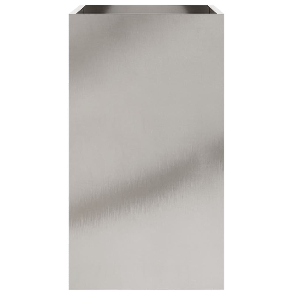 vidaXL Jardinieră, argintiu, 42x38x75 cm, oțel inoxidabil