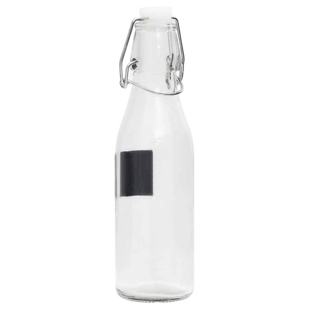vidaXL Sticle cu dopuri ermetice, 12 buc., 250 ml, rotund