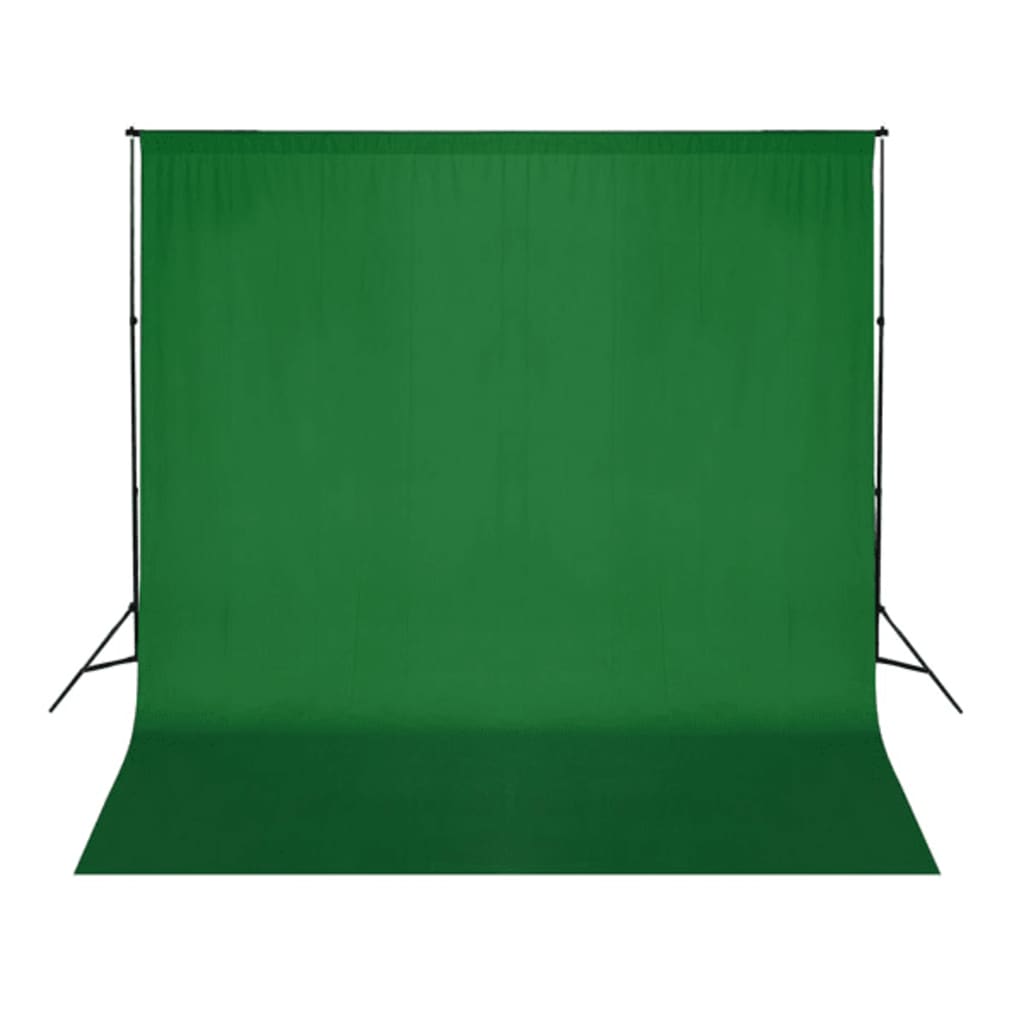 vidaXL Fundal foto, bumbac, verde, 300 x 300 cm, Chroma Key