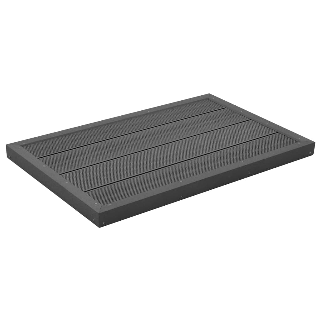 vidaXL Element de podea pentru duș solar sau scară piscină, WPC