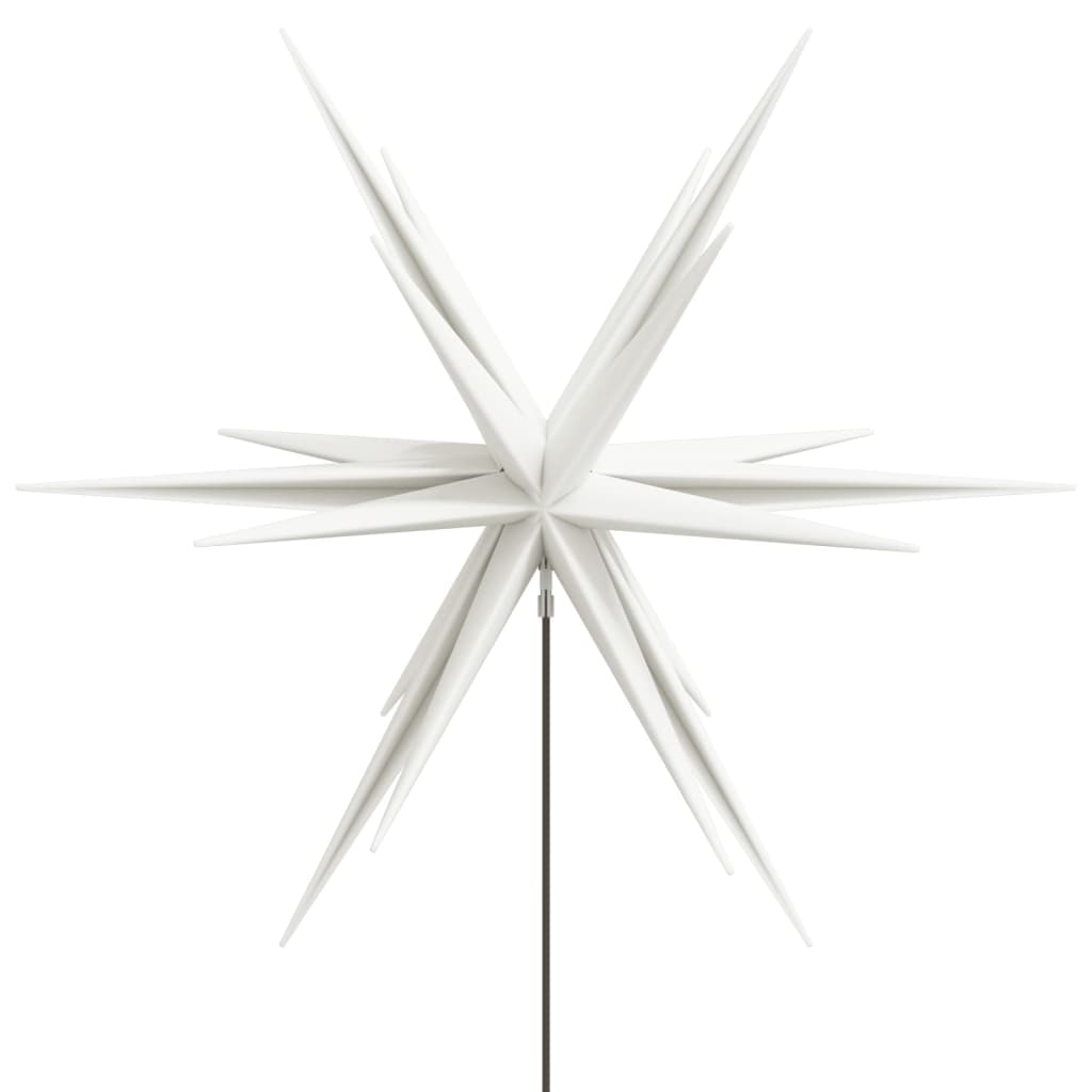 vidaXL Lumină de Crăciun cu LED/țăruș de sol alb 57 cm pliabil