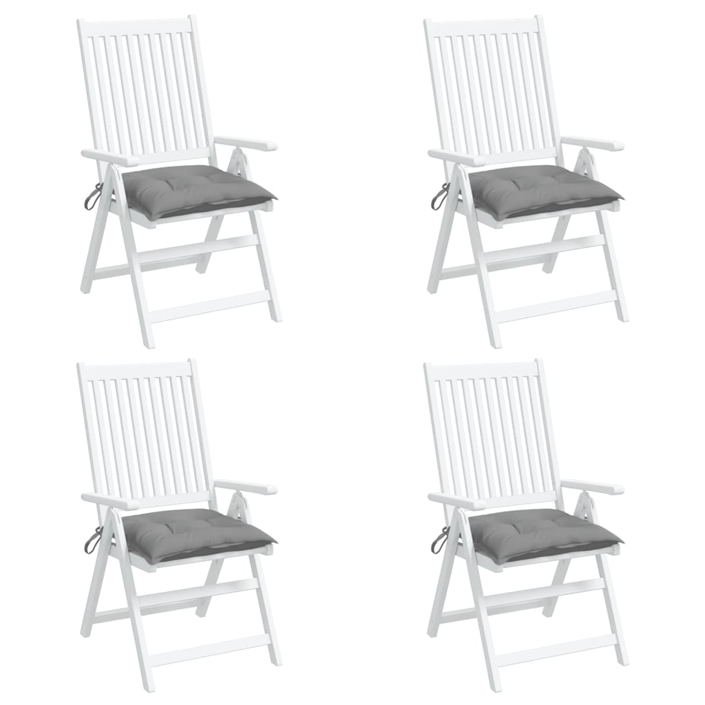 vidaXL Perne de scaun, 4 buc., gri, 50x50x7 cm, textil oxford