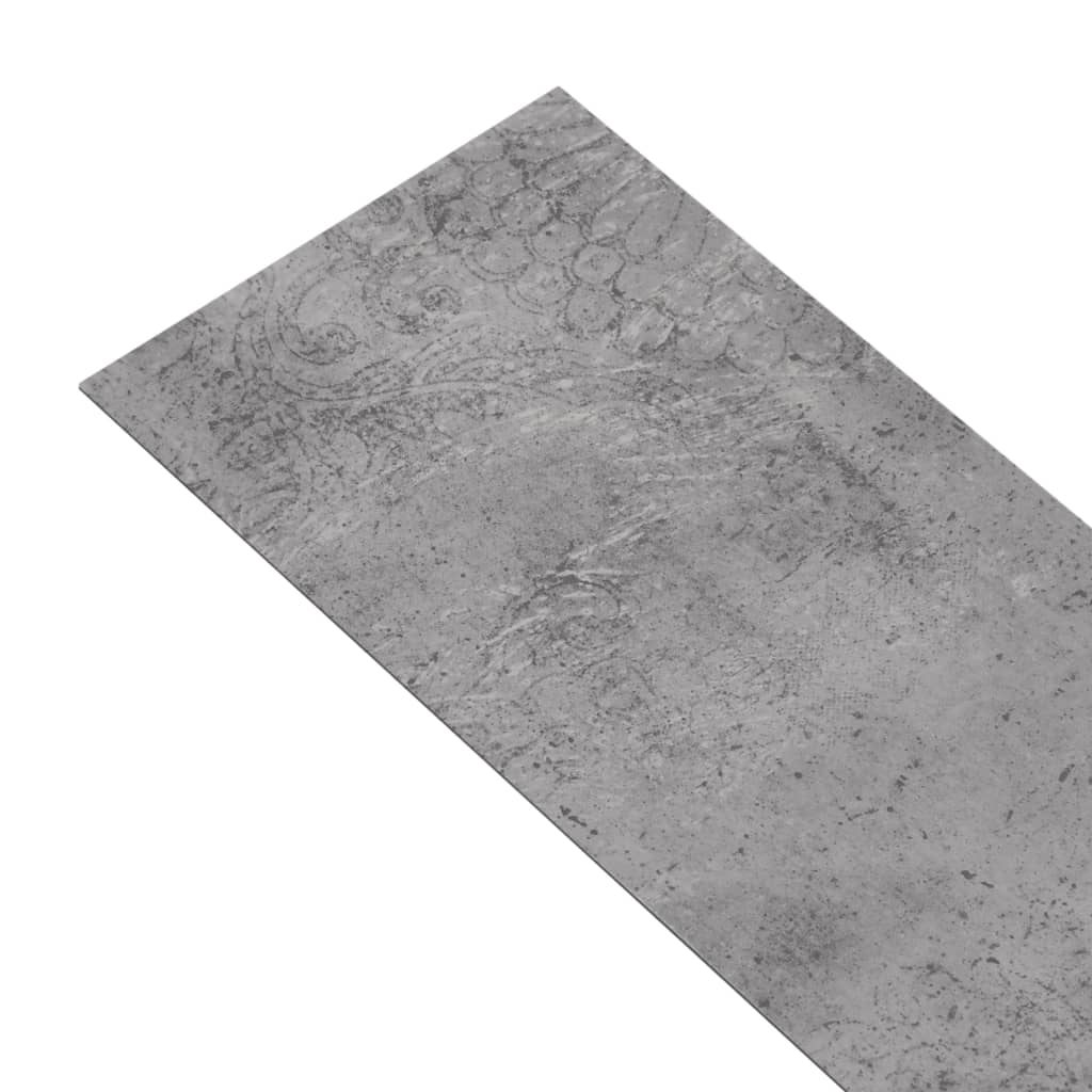 vidaXL Plăci de pardoseală autoadezive, maro ciment, 5,02 m², 2 mm,PVC