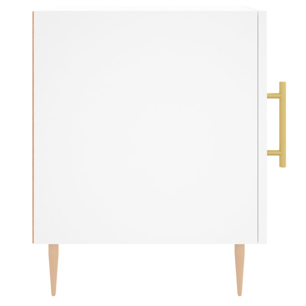 vidaXL Noptieră, alb, 40x40x50 cm, lemn compozit