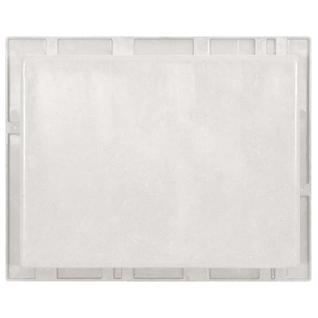 vidaXL Nișă de duș, alb mat, 41x51x10 cm