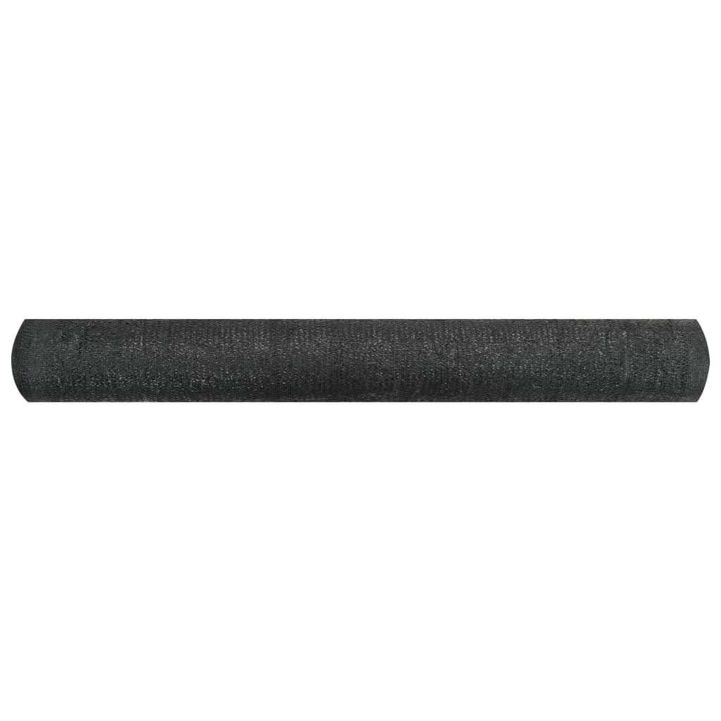 vidaXL Plasă protecție intimitate, negru, 1,2x10 m, HDPE, 195 g/m²