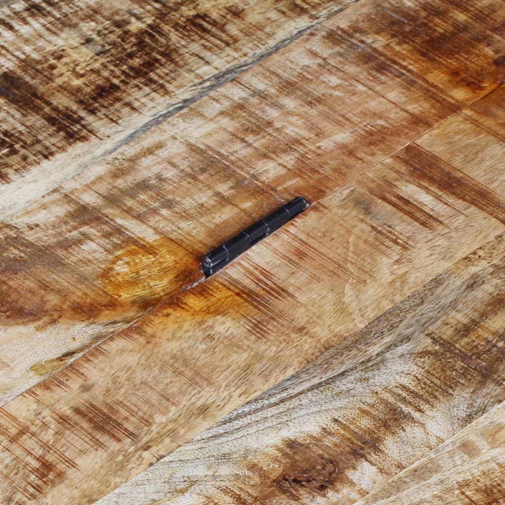 vidaXL Masă de cafea din lemn de mango nefinisat, 70 x 70 x 40 cm