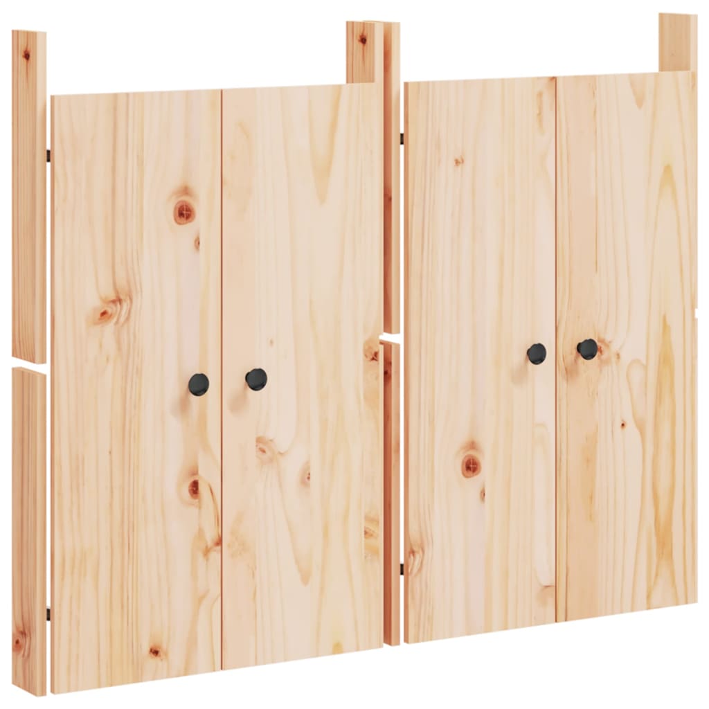 vidaXL Uși de bucătărie de exterior 2 buc., 50x9x82 cm, lemn masiv pin