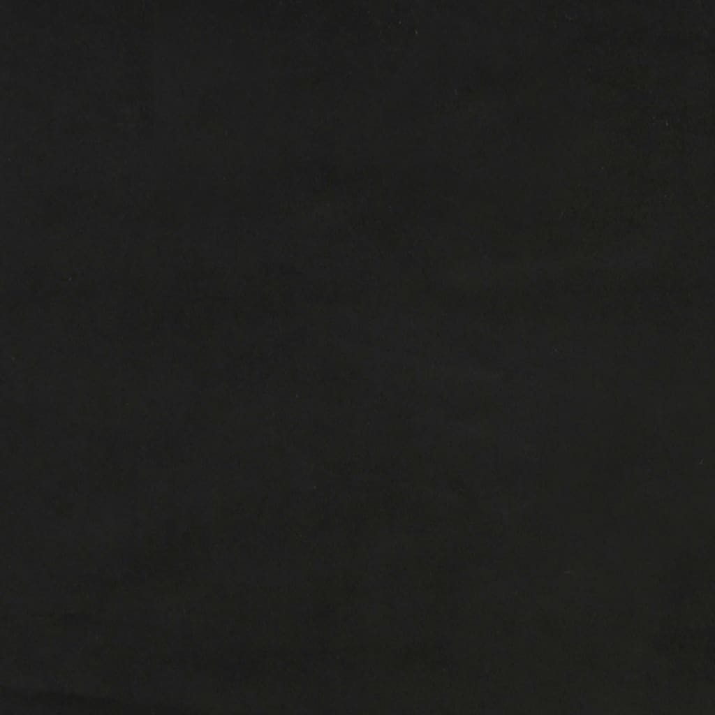 vidaXL Tăblie de pat cu aripioare negru 83x23x78/88 cm catifea