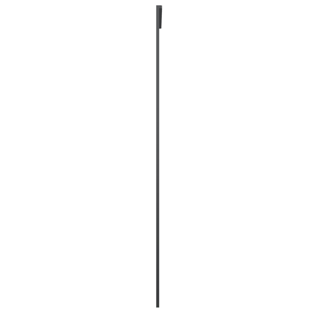 vidaXL Ușă glisantă, negru, 76x205 cm, sticlă ESG și aluminiu