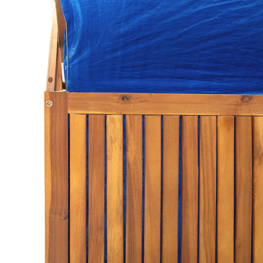vidaXL Cutie de depozitare cu spalier, 99x50x160 cm, lemn masiv acacia