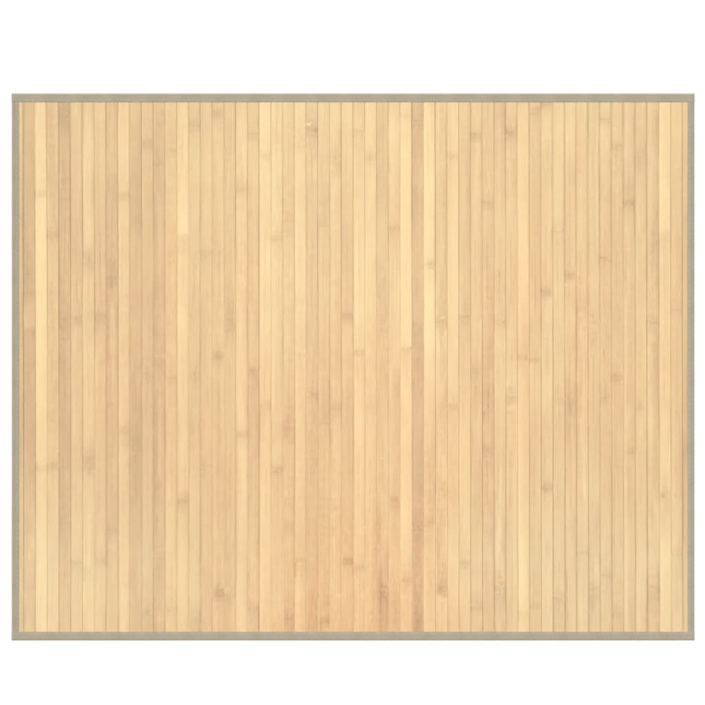vidaXL Covor dreptunghiular, natural deschis, 80x100 cm, bambus