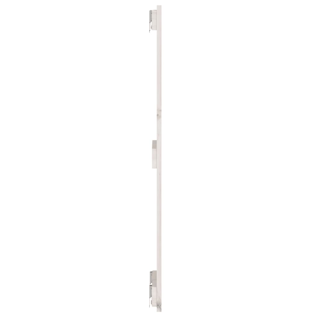 vidaXL Tăblie de pat pentru perete, alb, 82,5x3x90 cm, lemn masiv pin