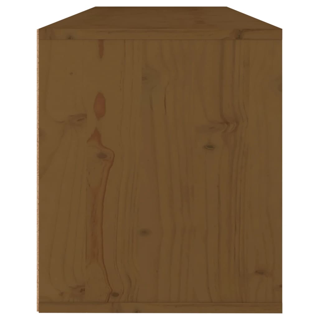 vidaXL Dulap de perete, maro miere, 100x30x35 cm, lemn masiv de pin