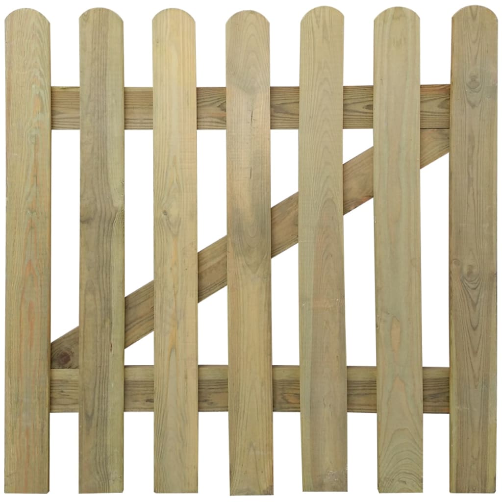 vidaXL Poartă de grădină, 100 x 100 cm, lemn