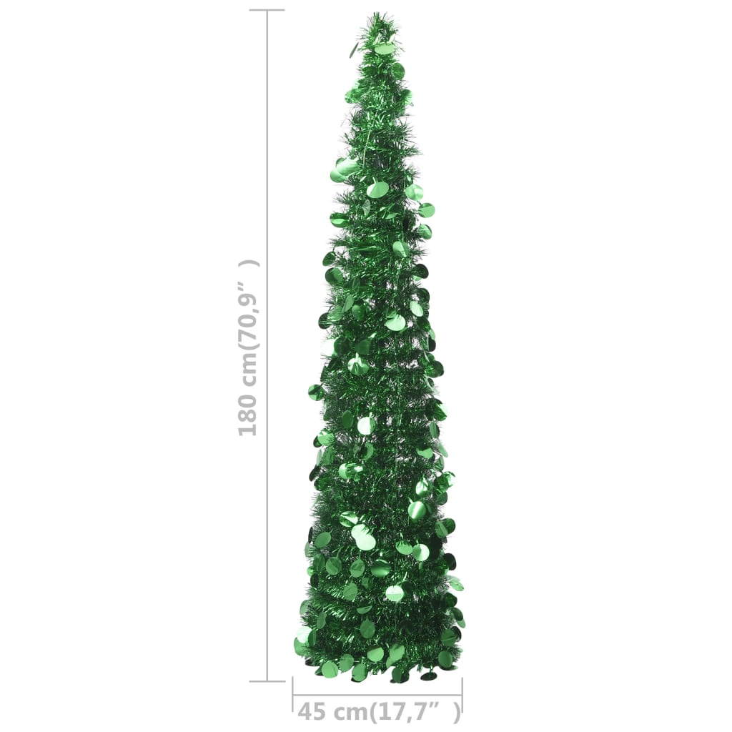 vidaXL Brad de Crăciun artificial tip pop-up, verde, 180 cm, PET