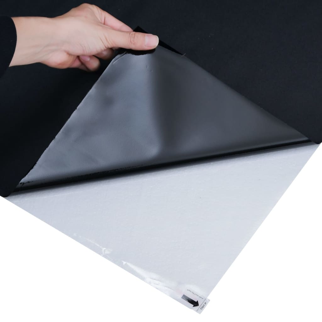 vidaXL Folie pentru fereastră statică, negru mat, 90x1000 cm, PVC