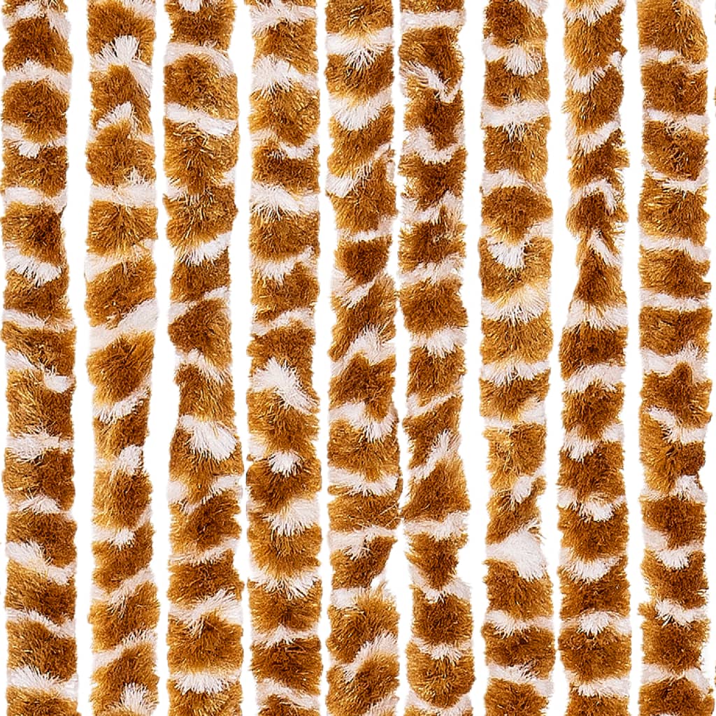 vidaXL Perdea pentru insecte, ocru și alb, 100x200 cm, chenille