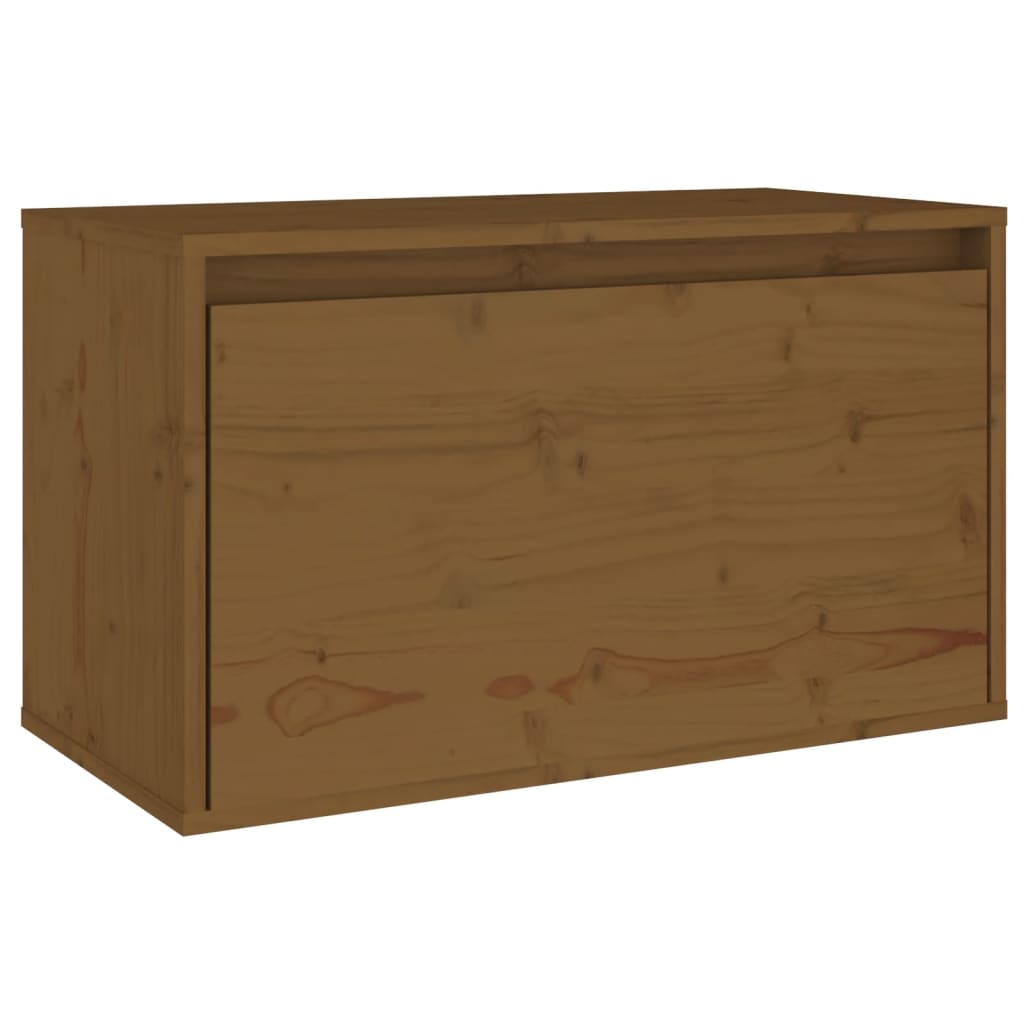 vidaXL Dulap de perete, maro miere, 60x30x35 cm, lemn masiv de pin