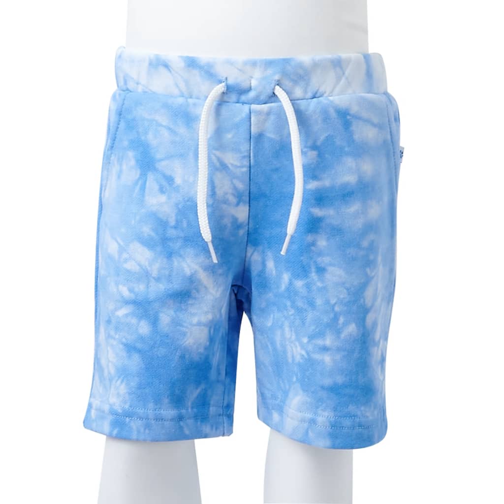 Pantaloni scurți pentru copii cu șnur, albastru pal, 92