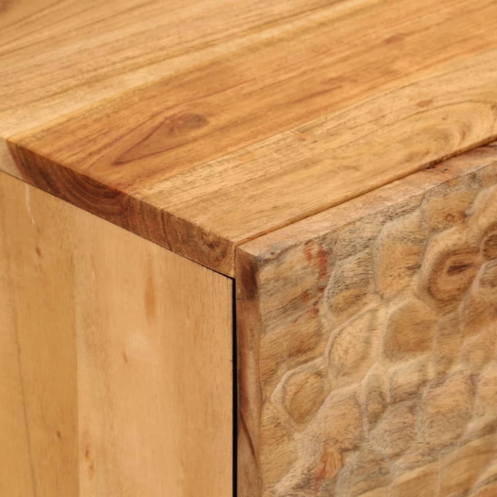 vidaXL Dulap lateral, 80x33x75 cm, lemn masiv de acacia