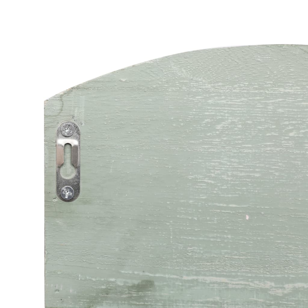 vidaXL Cuier de perete, verde, 50 x 10 x 34 cm, lemn