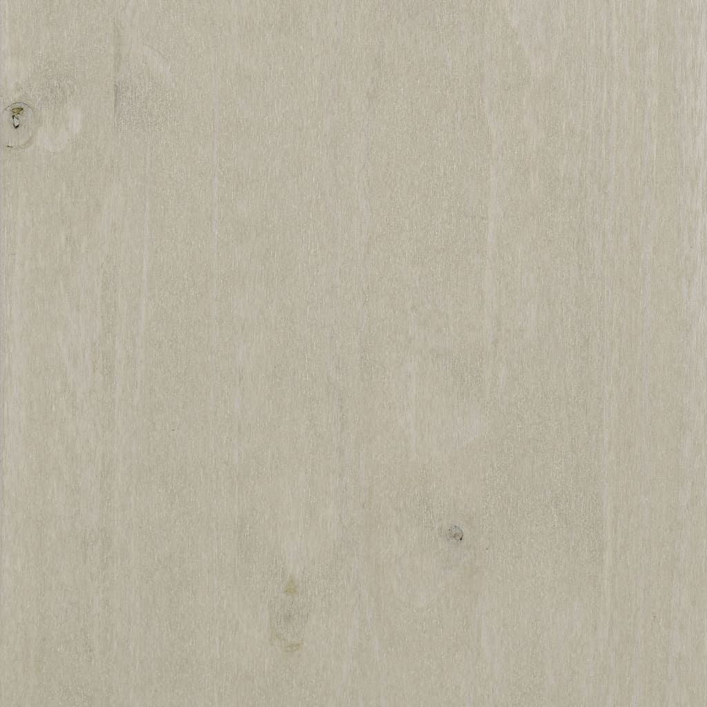 vidaXL Birou „HAMAR”, alb, 113x50x75 cm, lemn masiv de pin