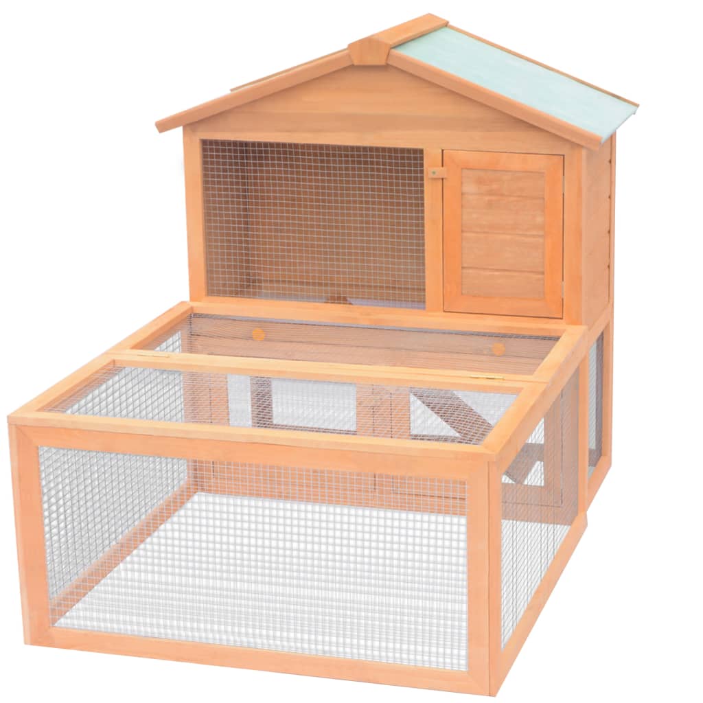 vidaXL Cușcă pentru iepuri și alte animale de exterior, lemn
