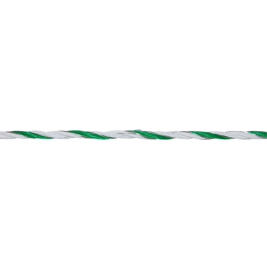 Kerbl Frânghie pentru gard electric „Star” 400 m, alb și verde, 44528