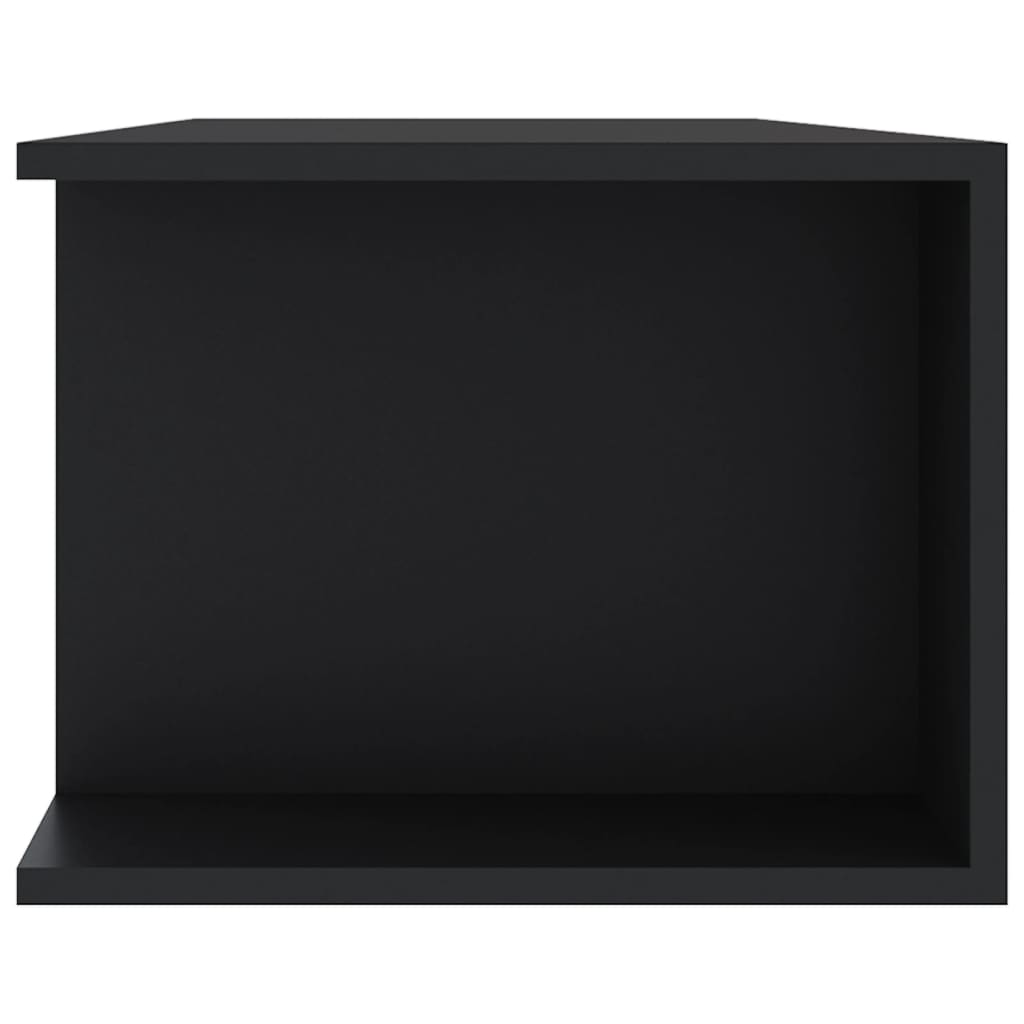 vidaXL Comodă TV cu lumini LED, negru, 135x39x30 cm
