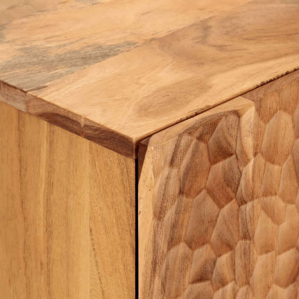 vidaXL Dulapuri lateral, 3 buc., 60x33x75 cm, lemn masiv de acacia