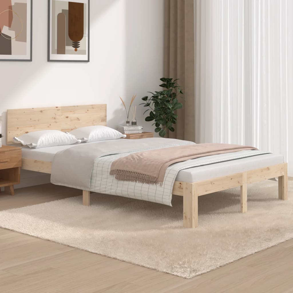 vidaXL Cadru de pat, 120x200 cm, lemn masiv de pin