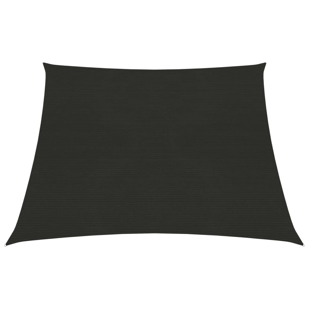 vidaXL Pânză parasolar, negru, 3/4x3 m, HDPE, 160 g/m²