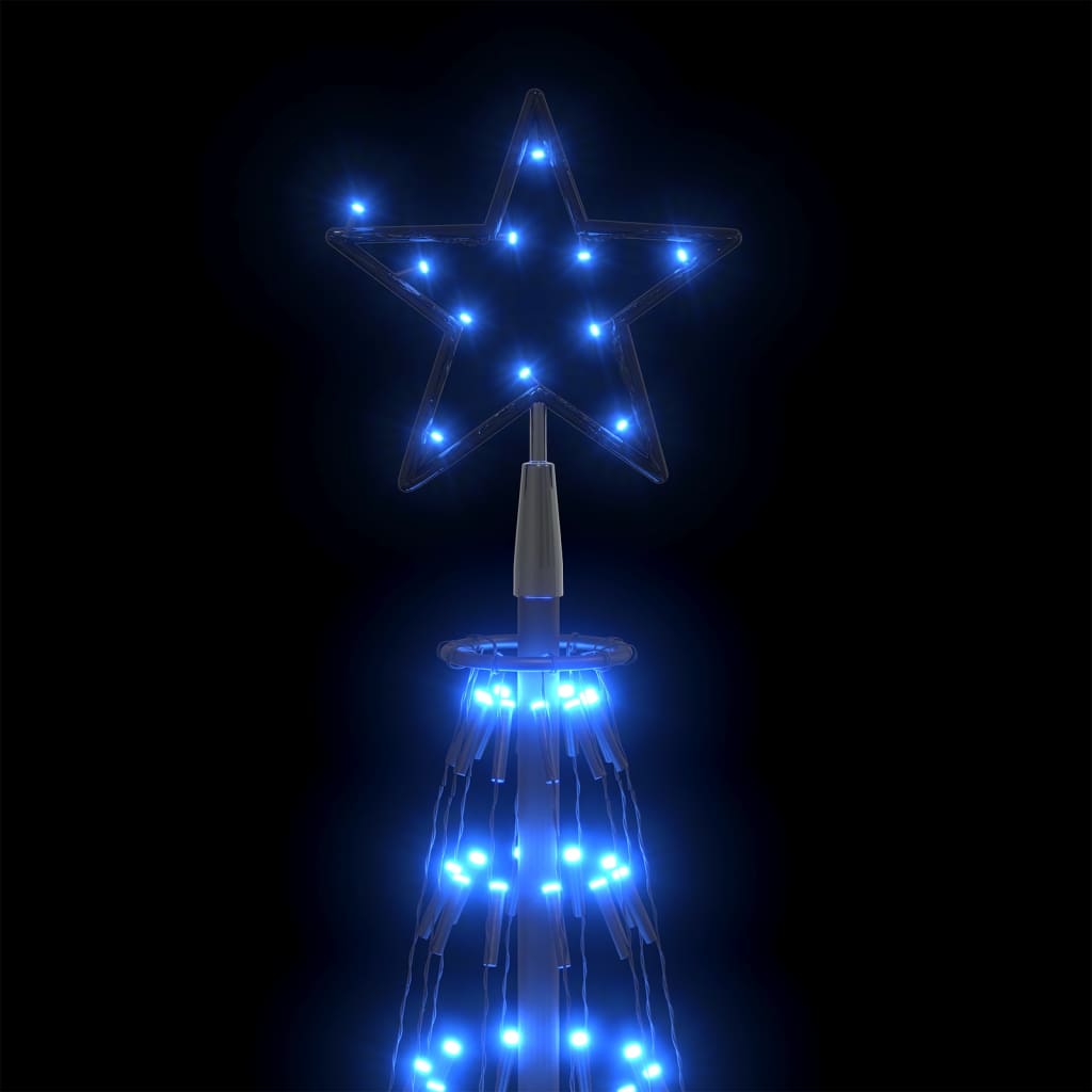 vidaXL Decorațiune brad Crăciun conic 330 LED-uri albastru 100x300 cm