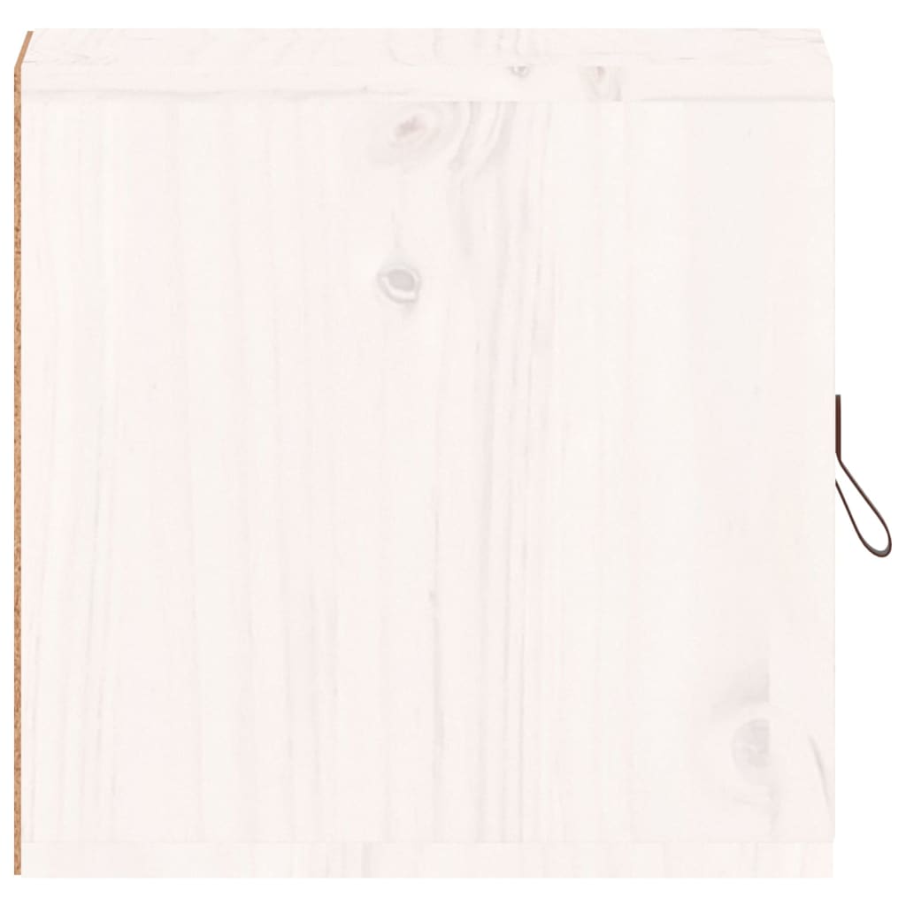 vidaXL Dulap de perete, alb, 31,5x30x30 cm, lemn masiv de pin